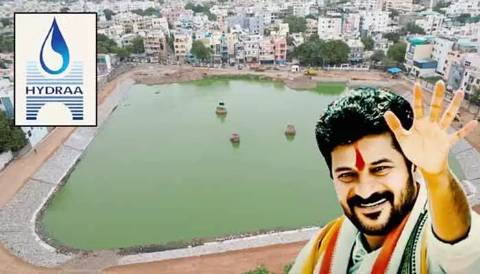 చెరవీడి చెరువైంది.. బతుకమ్మ కుంటకు పూర్వ వైభవం చెరవీడి చెరువైంది.. బతుకమ్మ కుంటకు పూర్వ వైభవం