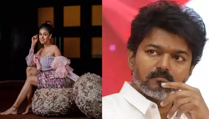 విజయ్ని అరెస్ట్ చేయాలంటూ హీరోయిన్ డిమాండ్.. నెట్టింట దుమారం రేపుతున్న పోస్ట్ విజయ్ని అరెస్ట్ చేయాలంటూ హీరోయిన్ డిమాండ్.. నెట్టింట దుమారం రేపుతున్న పోస్ట్