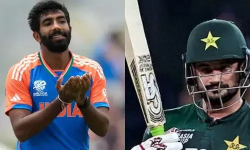 బుమ్రా బౌలింగ్ లో ఫర్హాన్ అరాచకం...3 సిక్స‌ర్లు, 7 బౌండ‌రీలు, భారీ స్కోర్ దిశ‌గా పాక్‌
