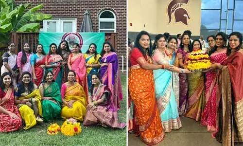 Bathukamma celebrations: అమెరికాలోని చార్లెట్ నగరంలో ఘనంగా బతుకమ్మ సంబరాలు