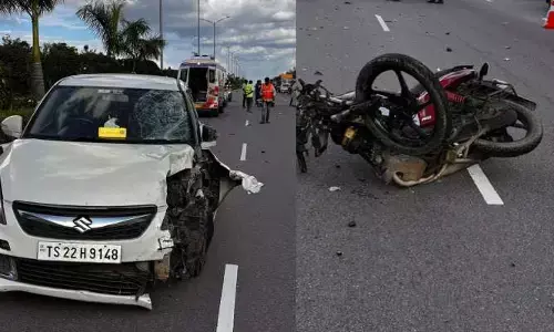 మేడ్చల్ ORRపై రోడ్డు ప్రమాదం...ఒకరు మృతి