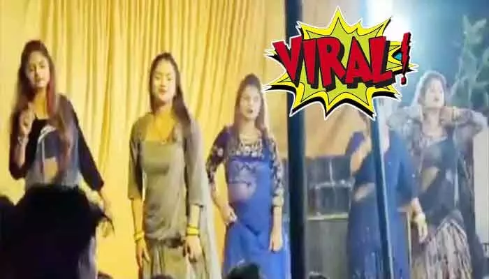 ఓ వైపు దుర్గా నవరాత్రులు.. మరోవైపు మహిళల అశ్లీల నృత్యాలు ఓ వైపు దుర్గా నవరాత్రులు.. మరోవైపు మహిళల అశ్లీల నృత్యాలు