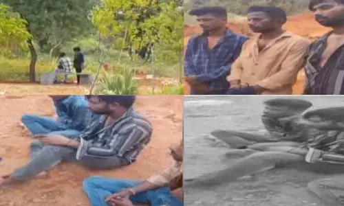 బాలికపై గ్యాంగ్ రేప్: యువకులను పట్టుకుని చితక్కొట్టిన గ్రామస్తులు