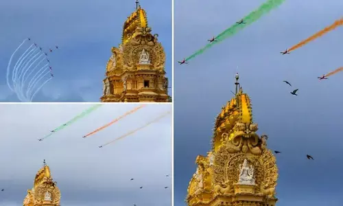 Dasara Air Show: విజయదశమి వేడుకలు.. మైసూరులో దసరా ఎయిర్ షోలో సూర్యకిరణ్ విన్యాసాలు