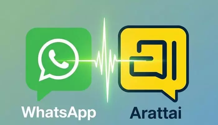ARATTAI APP: వాట్సాప్ను మించిన ఫీచర్స్తో స్వదేశీ యాప్ అరట్టై.. స్పెషల్ ఏంటంటే? ARATTAI APP: వాట్సాప్ను మించిన ఫీచర్స్తో స్వదేశీ యాప్ అరట్టై.. స్పెషల్ ఏంటంటే?
