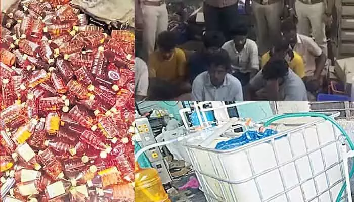 నకిలీ మద్యం తయారీ.. 10 మంది అరెస్ట్ నకిలీ మద్యం తయారీ.. 10 మంది అరెస్ట్