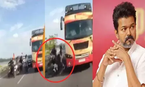 తమిళ స్టార్ హీరో, టీవీకే చీఫ్ విజయ్‌కు వరుస షాక్‌లు.. ప్రచార రథం సీజ్ చేసిన పోలీసులు