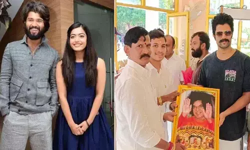 రష్మికతో నిశ్చితార్థం వార్తలు.. పుట్టపర్తిలో విజయ్ దేవరకొండ సందడి.. బాబా ఆశీర్వాదం కోసమేనా..?