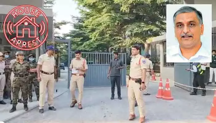 చలో బస్ భవన్కు పిలుపు.. మాజీ మంత్రి హరీశ్రావు హౌస్ అరెస్ట్ చలో బస్ భవన్కు పిలుపు.. మాజీ మంత్రి హరీశ్రావు హౌస్ అరెస్ట్