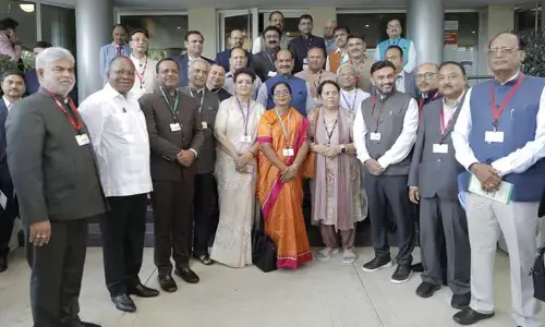 సీపీఏ కాన్ఫరెన్స్‌కు హాజరైన అసెంబ్లీ స్పీకర్​ గడ్డం ప్రసాద్ కుమార్.. నార్త్ అమెరికాలో జరుగుతున్న సదస్సు