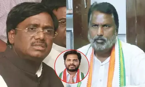 ‘నీ కొడుకును ఎంపీగా గెలిపించింది మేం కాదా?’.. వివేక్‌పై మంత్రి అడ్లూరి ఫైర్
