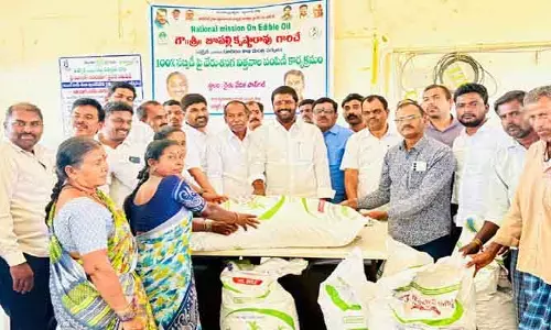 వేరుశనగ విత్తనాల పంపిణీ