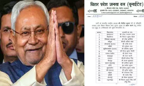 బీహార్ అసెంబ్లీ ఎన్నికలు.. 50 మందితో మొదటి జాబితాను ప్రకటించిన జేడీయూ
