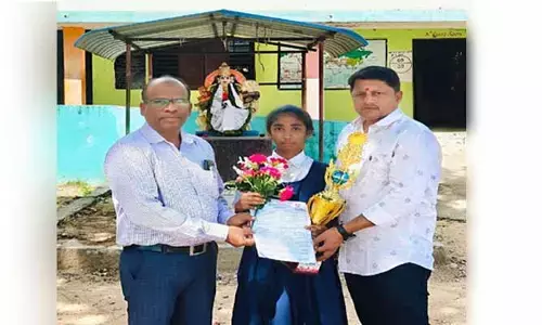 కల్లెడ విద్యార్థిని తేజశ్రీ కి రాష్ట్రస్థాయి కబడ్డీ కి ఎంపిక