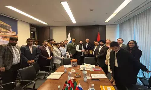 రష్యా దేశంలో ఎకనామిక్ సమ్మిట్ లో పాల్గొన్న మరికల్ అయ్యప్ప