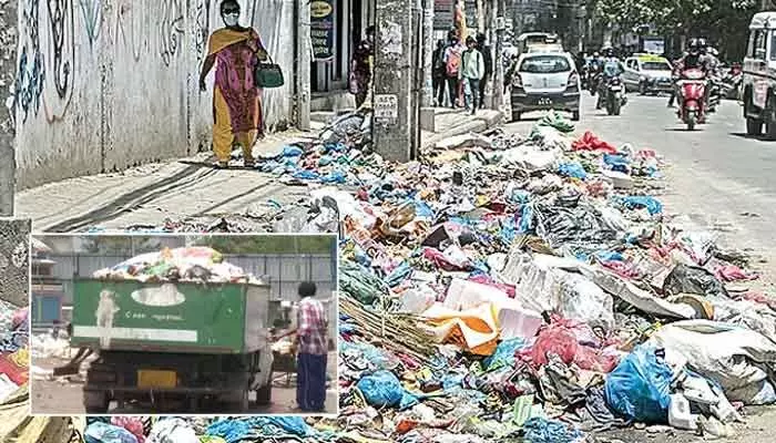 చెత్త, భవన నిర్మాణ వ్యర్థాల సేకరణలో నిర్లక్ష్యం.. ‘రాంకీ’కి GHMC నోటీసులు చెత్త, భవన నిర్మాణ వ్యర్థాల సేకరణలో నిర్లక్ష్యం.. ‘రాంకీ’కి GHMC నోటీసులు
