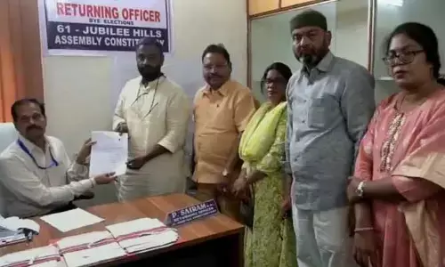 బిగ్ న్యూస్.. జూబ్లీహిల్స్ బై పోల్ అభ్యర్థిగా పీజేఆర్ కుమారుడి నామినేషన్