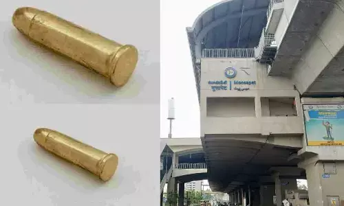 మెట్రో స్టేషన్ వద్ద బుల్లెట్ కలకలం.. రంగంలోకి పోలీసులు