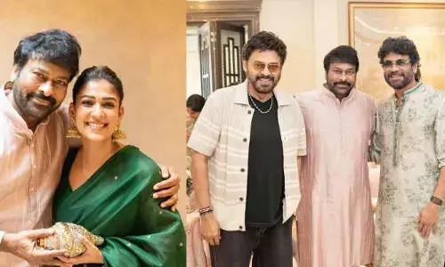 దీపావ‌ళి వేడుక‌లు...చిరంజీవి ఇంటికి మీసాల పిల్ల‌