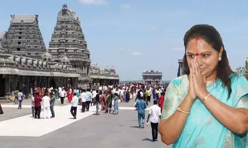 ఈ నెల 25 నుంచి ‘జనం బాట’.. యాదాద్రీశుడిని దర్శించుకున్న కవిత