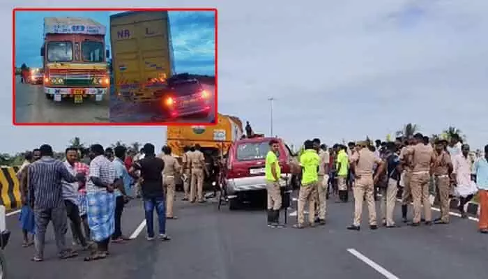 ఘోర ప్రమాదాలు.. ఐదుగురు దుర్మరణం ఘోర ప్రమాదాలు.. ఐదుగురు దుర్మరణం
