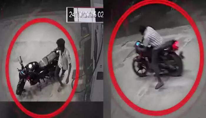 మద్యం మత్తులో బైకర్ శివశంకర్.. సీసీ కెమెరా దృశ్యాలు వైరల్ మద్యం మత్తులో బైకర్ శివశంకర్.. సీసీ కెమెరా దృశ్యాలు వైరల్