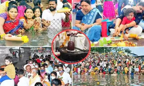ఆలయాలకు కార్తీక సోమవారం శోభ.. ఉదయాన్నే పోటెత్తిన భక్తులు