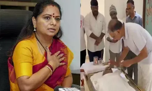 హరీష్ రావు తండ్రి మృతి... కవిత దూరం