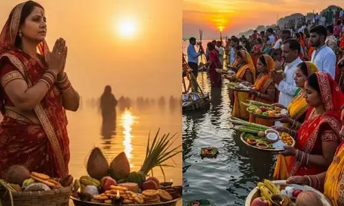 దేశవ్యాప్తంగా కొనసాగుతున్న ఛట్ పూజ.. అసలు ఈ పూజను ఎందుకు చేస్తారంటే..?