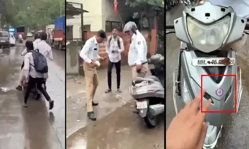 Viral video: పోలీసులకే చుక్కలు చూపించిన యువకుడు.. వైరల్ వీడియో