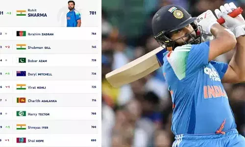 చరిత్ర సృష్టించిన రోహిత్‌శర్మ.. ICC వన్డే ర్యాకింగ్స్‌లో ఫస్ట్ టైమ్ అగ్రస్థానానికి