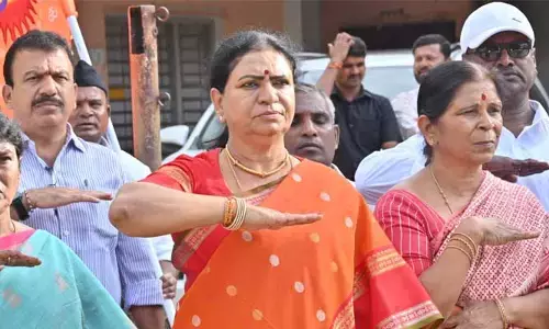 ఆర్ఎస్ఎస్ జాతీయ సమైక్యతను పెంపొందిస్తుంది : ఎంపీ డీకే  అరుణ
