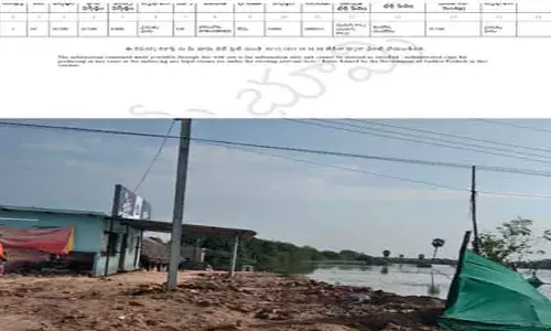 కబ్జా భూమిలో మద్యం షాపు.. కుందేరు మురుగు కాలువ ఆక్రమణ