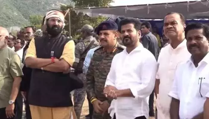 రెండేళ్లలో SLBC పూర్తి చేస్తాం: CM రేవంత్ రెడ్డి రెండేళ్లలో SLBC పూర్తి చేస్తాం: CM రేవంత్ రెడ్డి