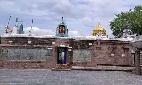 Nellore : సంగమేశ్వర స్వామి ఆలయం వద్ద బందోబస్తు