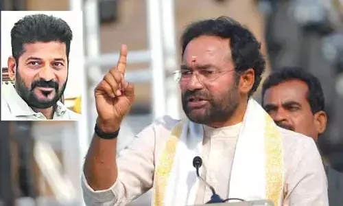 రేవంత్ ఆరు గ్యారంటీపై చర్చకు రా..! సీఎంకు కిషన్‌రెడ్డి సవాల్