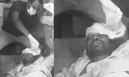 అదుపు తప్పిన ద్విచక్ర వాహనం, ఒకరికి తీవ్ర గాయాలు