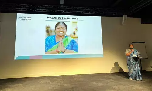 నా ప్రయాణం అడవుల నుండి గ్లోబల్ వేదికల వరకూ సాగింది : మంత్రి సీతక్క
