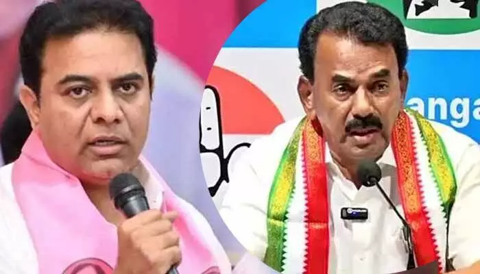 దమ్ముంటే చర్చకు రా.. కేటీఆర్ కు మంత్రి జూపల్లి కౌంటర్ దమ్ముంటే చర్చకు రా.. కేటీఆర్ కు మంత్రి జూపల్లి కౌంటర్