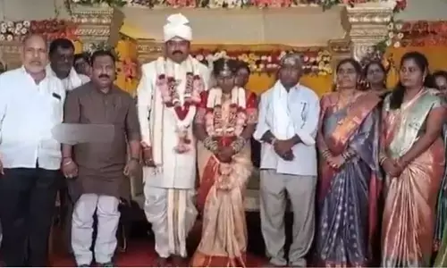 వివాహ వేడుకలో వందేమాతర గీతాలాపన