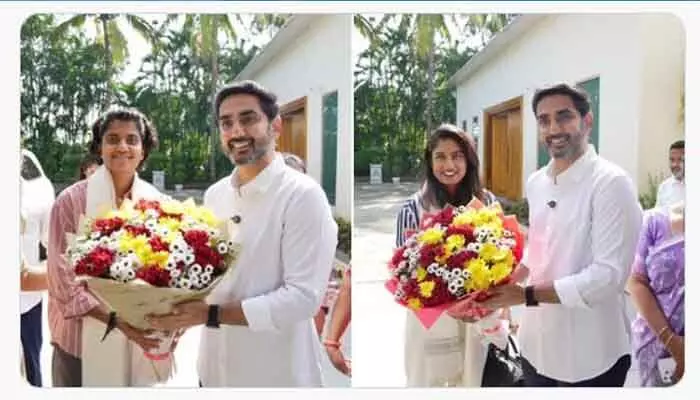 శ్రీచరణిని అభినందించిన మంత్రి నారా లోకేష్ శ్రీచరణిని అభినందించిన మంత్రి నారా లోకేష్
