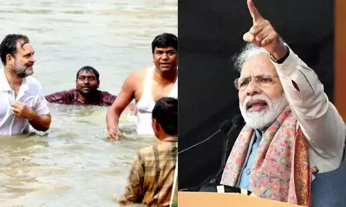 మునిగిపోవడం ప్రాక్టీస్ చేస్తున్నారు.. రాహుల్ వీడియోపై మోడీ సెటైర్లు