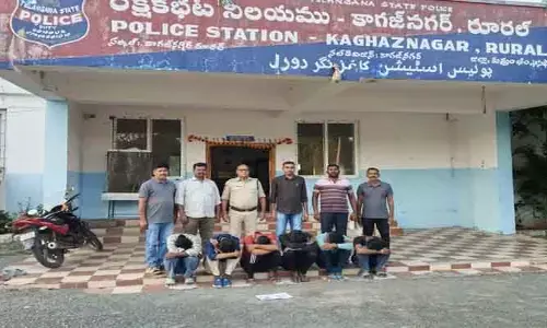 పేకాట స్థావ‌రం పై టాస్క్ ఫోర్స్ దాడి.. ఆరుగురు అరెస్ట్