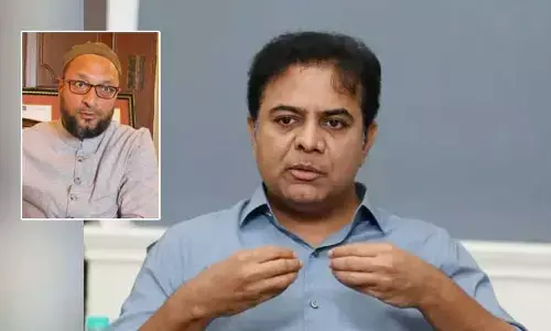 ఆ ఒక్క దానికి సమాధానం చెప్పు.. అస‌దుద్దీన్‌కు కేటీఆర్‌ సూటి ప్రశ్న..