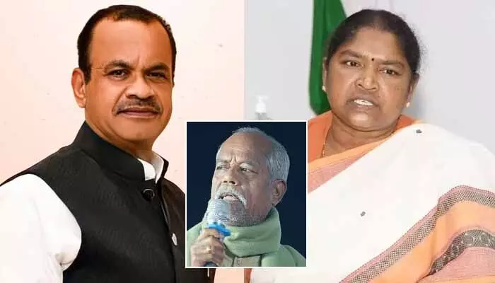 అందెశ్రీ కృషి చిరస్థాయిగా నిలిచే ఉంటుంది.. మంత్రులు కోమటిరెడ్డి వెంకట్రెడ్డి, సీతక్క అందెశ్రీ కృషి చిరస్థాయిగా నిలిచే ఉంటుంది.. మంత్రులు కోమటిరెడ్డి వెంకట్రెడ్డి, సీతక్క