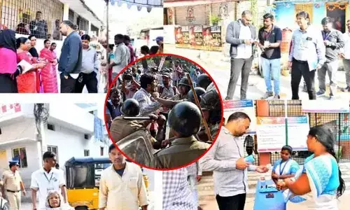 Jubilee Hills By Election: జూబ్లీహిల్స్‌లో పోలీసుల లాఠీచార్జ్