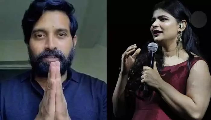 మైనర్ బాలికను లోబర్చుకుని పలుకుబడితో తప్పించుకోవాలని చూస్తున్నాడు.. చిన్మయి సంచలన పోస్ట్ మైనర్ బాలికను లోబర్చుకుని పలుకుబడితో తప్పించుకోవాలని చూస్తున్నాడు.. చిన్మయి సంచలన పోస్ట్