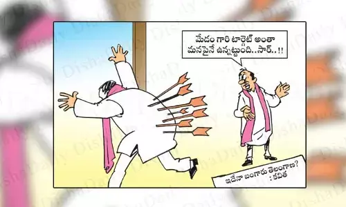 Disha Cartoon: మేడం గారి టార్గెట్ అంతా మనపైనే ఉంది సార్