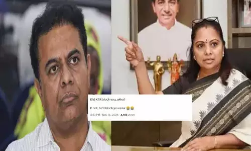 కవితక్క.. నిన్ను కేటీఆర్ ఇంకా బ్లాక్ చేయలేదా?