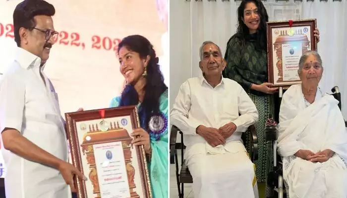 Sai Pallavi: కలైమామణి అవార్డు అందుకున్న సాయి పల్లవి.. ఆసక్తికర పోస్ట్ Sai Pallavi: కలైమామణి అవార్డు అందుకున్న సాయి పల్లవి.. ఆసక్తికర పోస్ట్